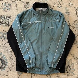 Teal VINTAGE Reebok Zip Up Bomber Jacket XL
